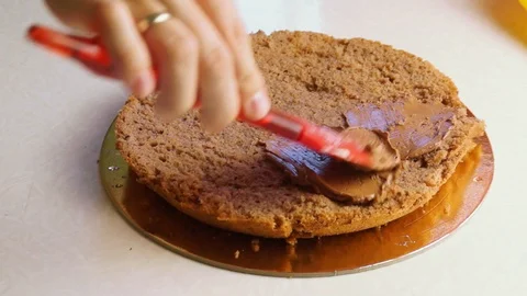 Homemade Chocolate Cake Stock Footage 116663257