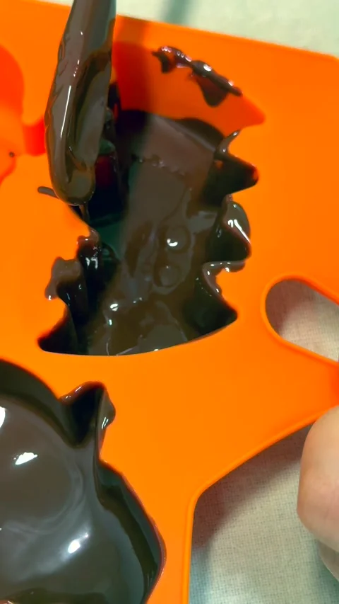Homemade chocolate made without additives supports natural mood balance. Pure Stock Footage 343477926