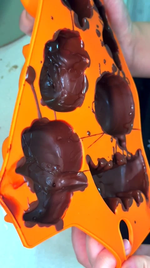 Homemade chocolate made without additives supports natural mood balance. Pure Stock Footage 343478395