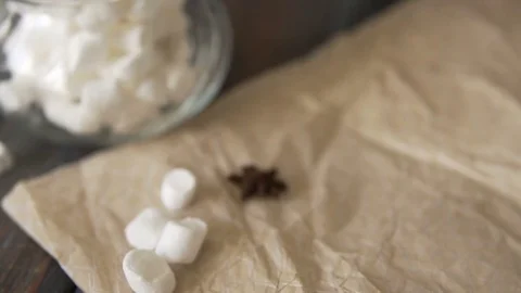 Homemade cocoa and marshmallows. Stock Footage 81767441