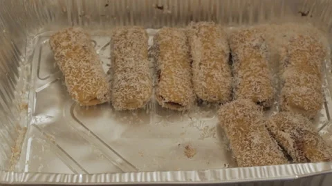 Homemade Coconut biscuits Vídeos de archivo 146843387