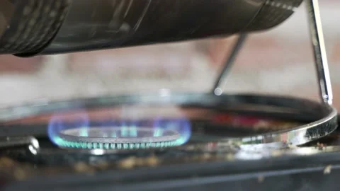 Homemade coffee roasting machine with stainless steel Stock Footage 140037638