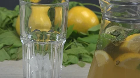 Homemade Cold Drink Stock Footage 97647269