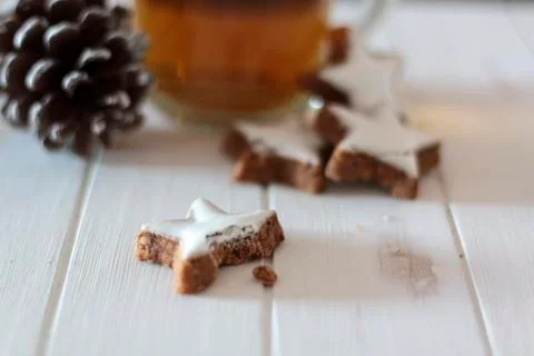 Homemade cookie missing a bite Stock Photos