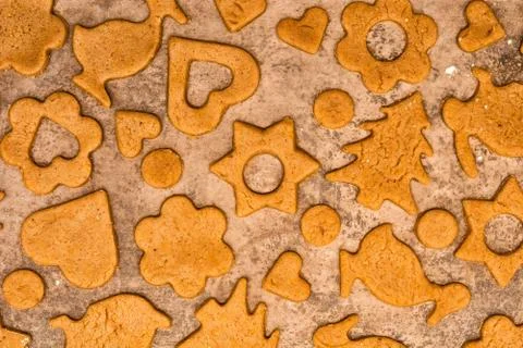 Homemade cookies pattern Stock Photos