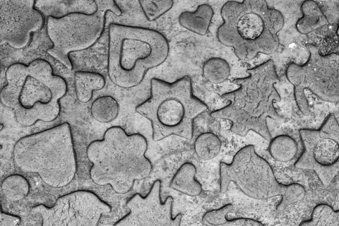 Homemade cookies pattern Stock Photos