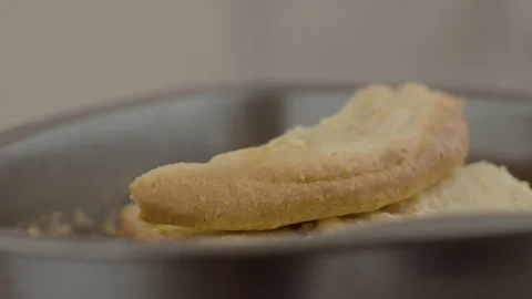Homemade Cornbread rotating isolated Stock Footage 146201520