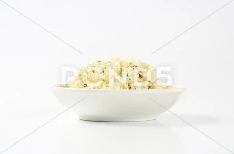Homemade cottage cheese spread Stock Photos