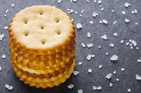 Homemade crackers Stock Photos