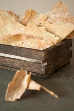 Homemade crispbread Foto stock