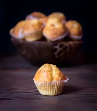 Homemade cupcake Stock Photos