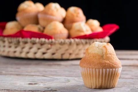 Homemade cupcake Stock Photos