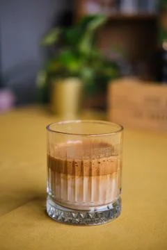 Homemade Dalgona Coffee Stock Photos