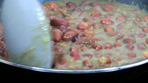Homemade delicious beans. Stock Footage 282734499