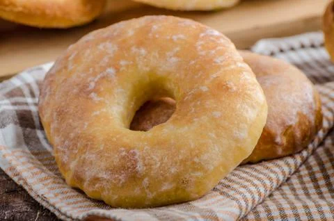 Homemade donuts Foto stock