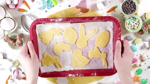 Homemade Easter baking Vídeo Stock 170434761