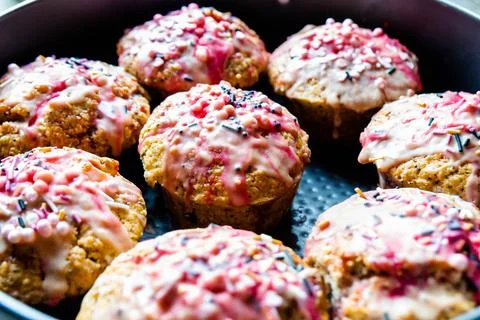 Homemade Easter muffins. Stock Photos