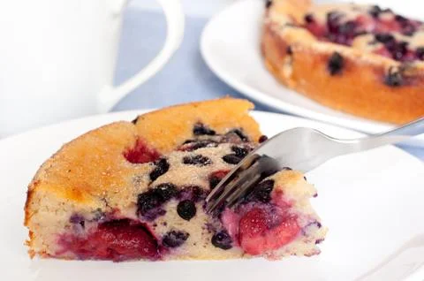 Homemade fruit cake Stock Photos