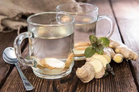 Homemade ginger tea Stock Photos