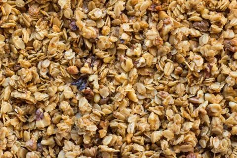 Homemade Granola background 库存照片