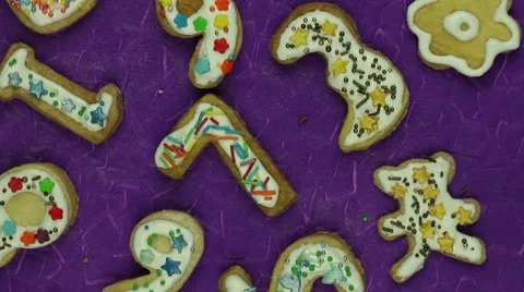 Homemade holiday cookies Stock Footage 57230191