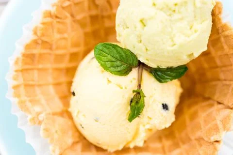 Homemade Ice Cream Stock-Fotos