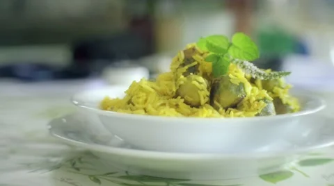 Homemade italian risotto Stock Footage 40728669