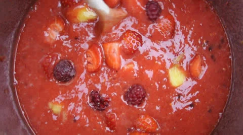 Homemade jam Stock Footage 25140552