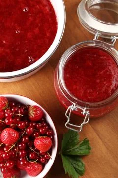 Homemade jam Stock Photos
