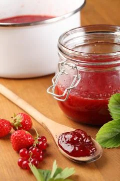 Homemade jam Stock Photos