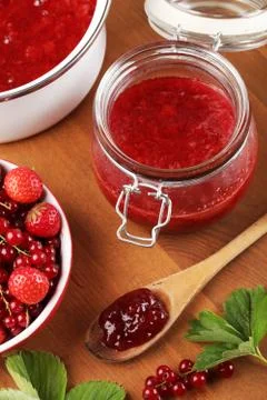 Homemade jam Stock Photos