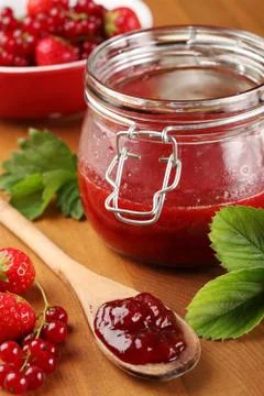 Homemade jam Stock Photos