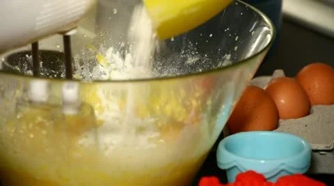 Homemade muffin preparation Stock Footage 10898722