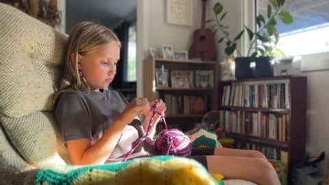 Homemade needlework, crochet Stock Footage 303325830