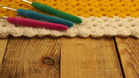 Homemade needlework Stock Footage 105280248