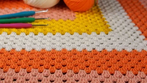 Homemade needlework Stock Footage 105281269