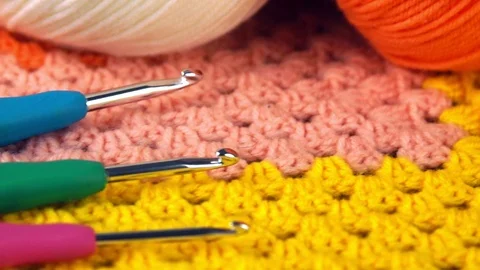 Homemade needlework Stock Footage 105281392