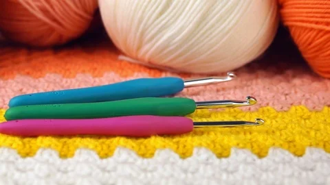 Homemade needlework Stock Footage 105281577