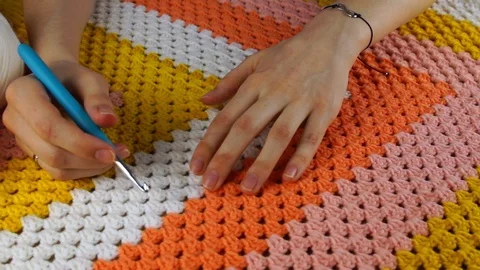 Homemade needlework Stock Footage 105281940