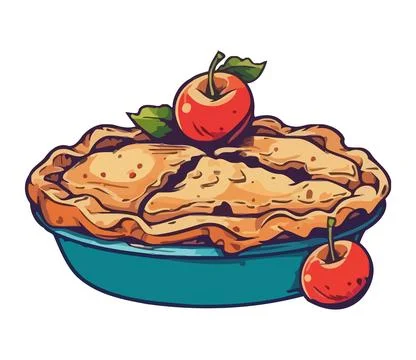 Homemade pancake stack with fresh berries Illustrazione stock