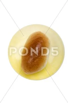 Homemade patty on white macro Stock Photos