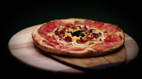Homemade pizza Stock Footage 152959912