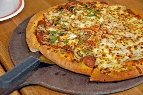 Homemade pizza Stock Photos