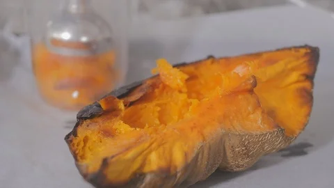 Homemade pumpkin puree Stock Footage 88865851