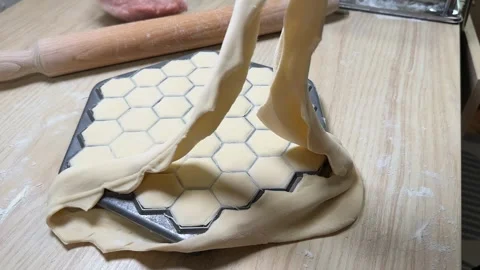 Homemade Ravioli Preparation Stock Footage 313657101