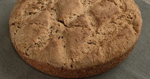 Homemade rye bread. Stock Footage 277280128
