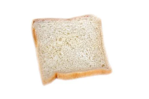 Homemade slide soft bread isolated on white background. Concept, food for breakf Stock Photos