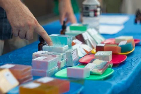 Homemade soap Stock Photos