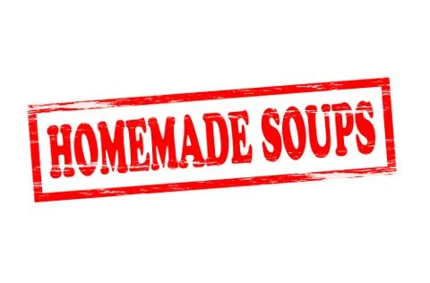 Homemade soups Stock Illustration