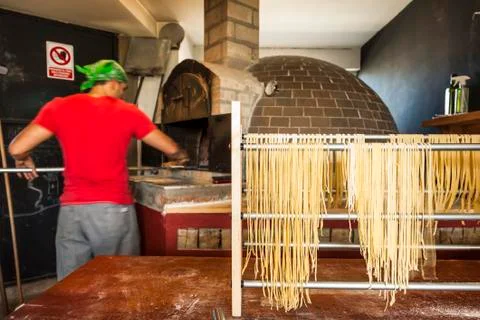 Homemade spaghetti Stock Photos
